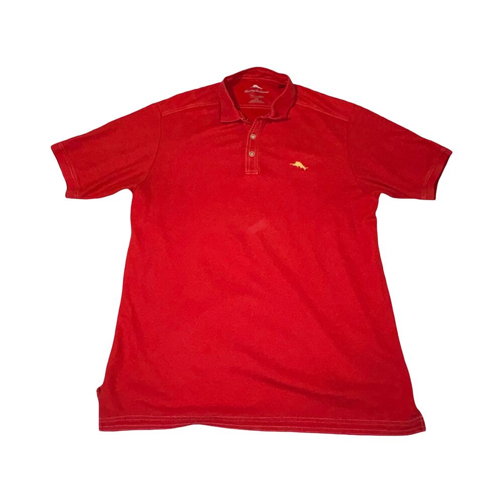 Tommy Bahama Red Performance Polo Shirt Men's XL
